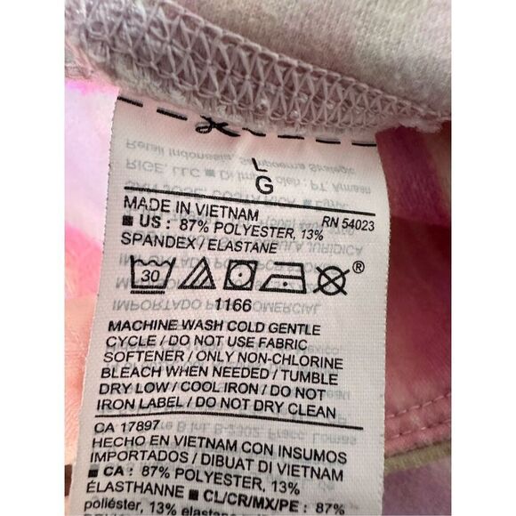 Old Navy Active Leggings Womens Powersoft Tie Dye Size L Pink Yellow White - Picture 7 of 12